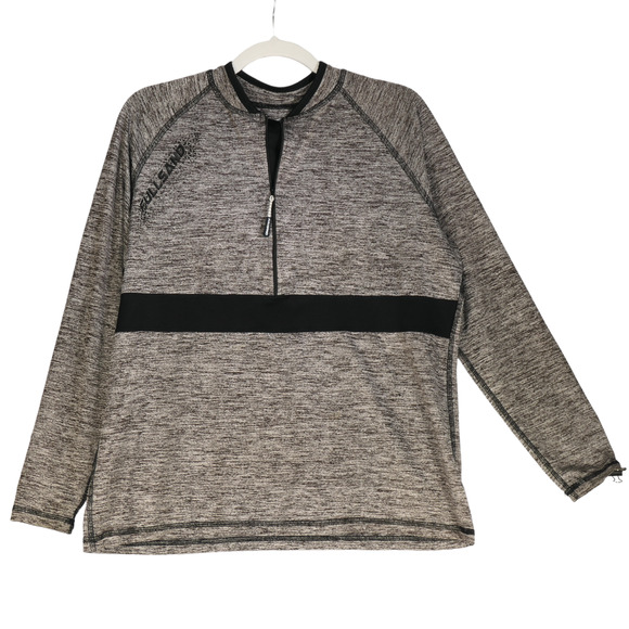 FullSand Performance Top Women XL Marled Gray 1/4 Zip Long Sleeve SPF 50 Active - Picture 9 of 16